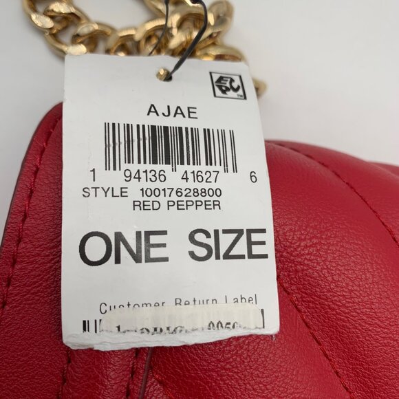 I.N.C. International Concepts Red Pepper Chevron Ajae Flap Convertible Crossbody - Picture 10 of 11